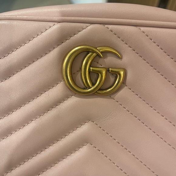 RARE light pink mini Gucci marmont matelasse with gorgeous gold hardware - Picture 5 of 11
